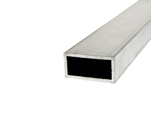 Tubo rectangular de aluminio